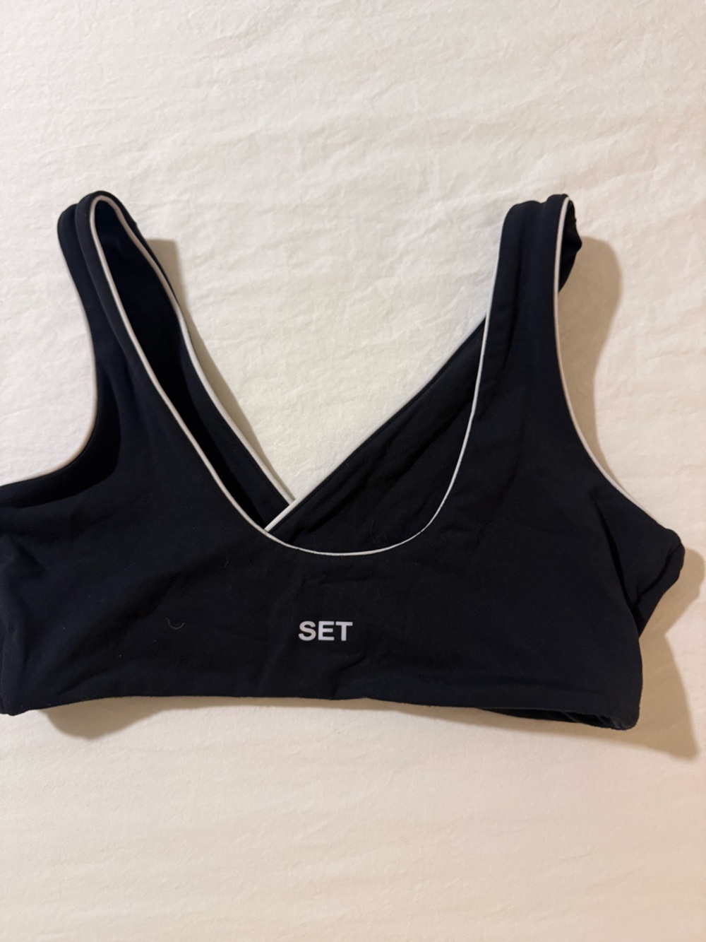 Set Active Breathe Contrast Wrap Bra - Picture 5 of 6